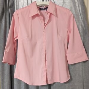 Women's Cotton Express Dress Shirt, Pink, Size L